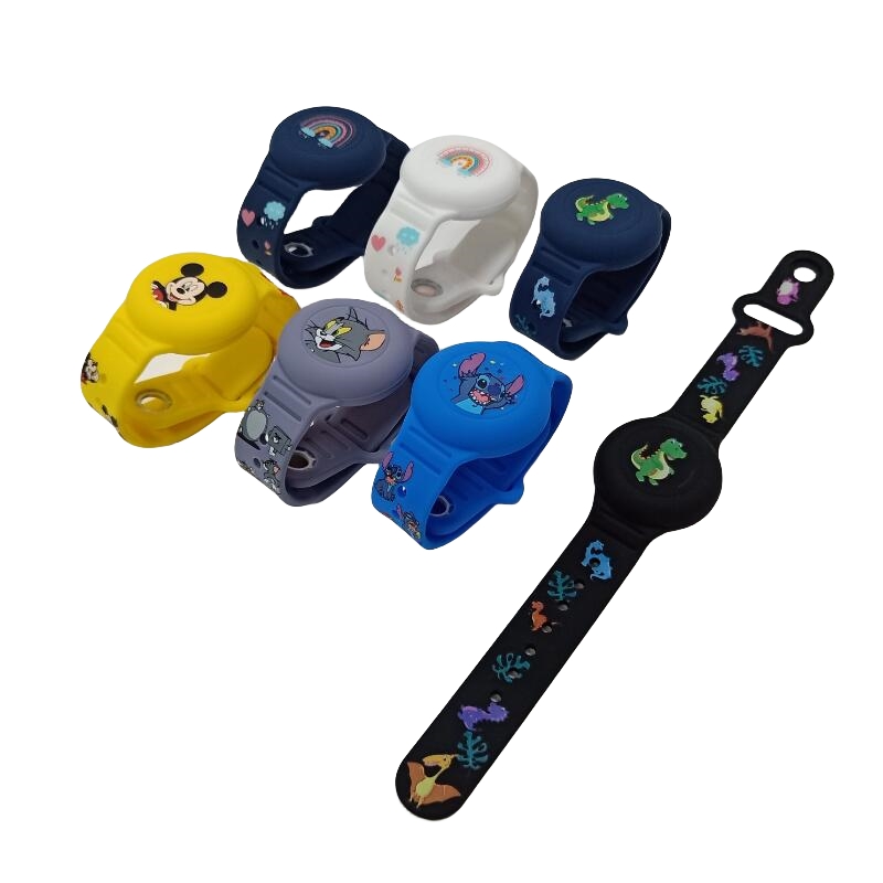 Custom Printing Pattern for Apple Air Tag watch strap holder case silicone for Airtag case cover bracelet